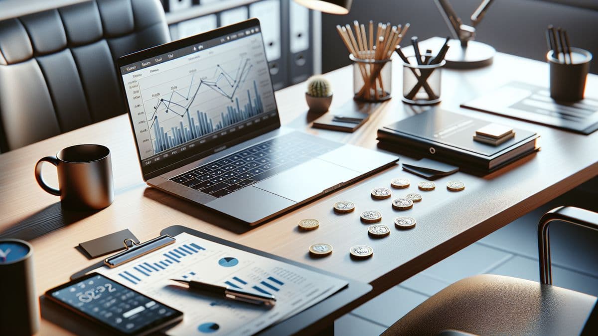 Professional reviewing UK government funding documents for manufacturing